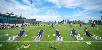 Trabzonspor, yeni sezon hazırlıklarını çift antrenmanla sürdürdü