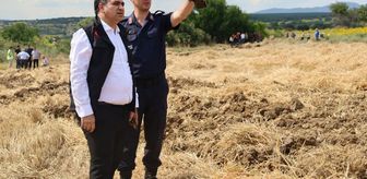 Vize'de çıkan anız yangını söndürüldü