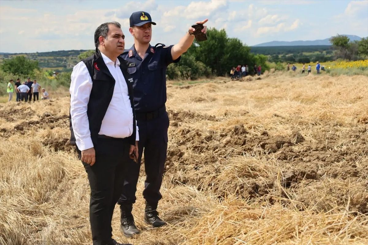 Vize'de çıkan anız yangını söndürüldü