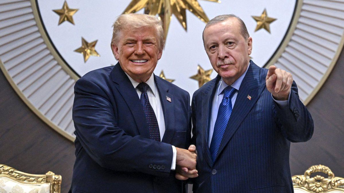 ABD Başkanı Donald Trump'ın Türkiye ziyareti sırasında çekilmiş bir fotoğrafı.