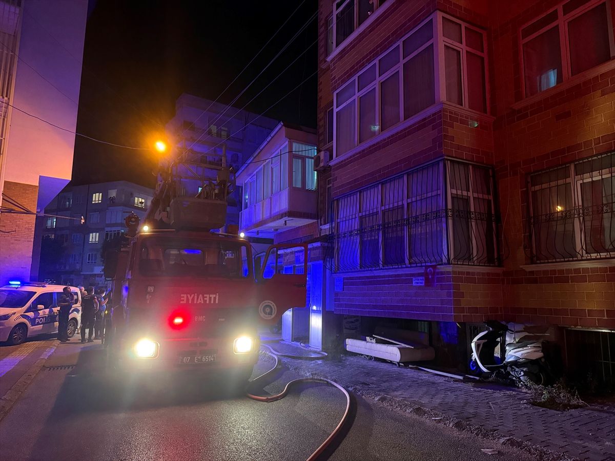 Alanya'da apartman dairesinde çıkan yangın söndürüldü