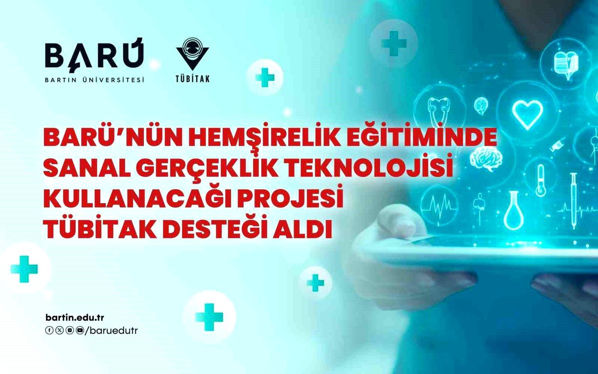 Bartın Üniversitesi hemşirelik öğrencileri sanal gerçeklik gözlükleriyle eğitim alıyor.