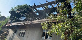 Dikmen'de yangın çıkan ev kullanılamaz hale geldi