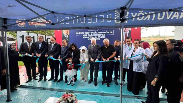 Arnavutköy’de şehit polisin adını taşıyan sağlık merkezi açıldı