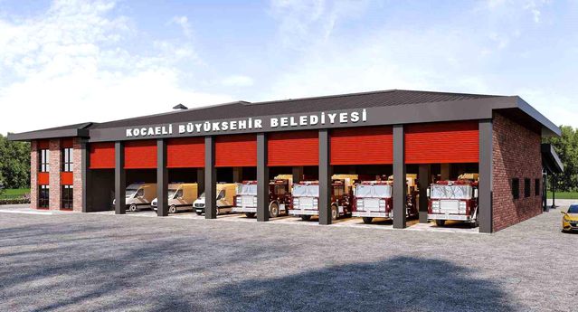 Gebze Yeni İtfaiye Hizmet Binası’nın inşası sürüyor