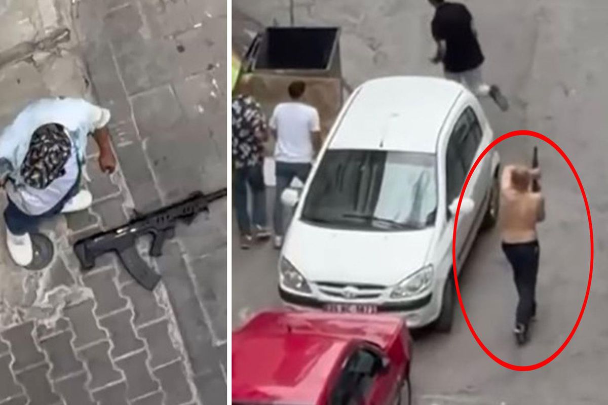 İzmir'de sokak ortasında tüfekle dehşet saçan şehir magandaları kıskıvrak yakalandı