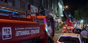 Küçükçekmece'de çıkan yangında 4 iş yerinde hasar oluştu