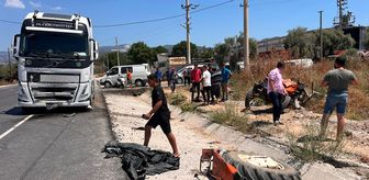Milas'ta tır-traktör çarpışması: 2 ölü