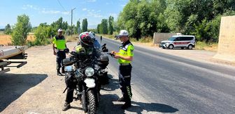 Muş'ta motosiklet sürücülerine yönelik denetim yapıldı