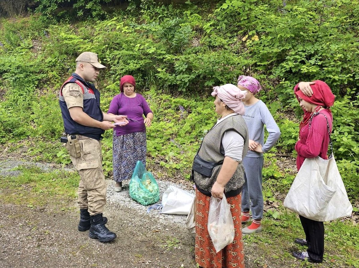 Ordu'nun Kabataş ilçesinde jandarma ekipleri, kadına yönelik şiddete karşı bilgilendirme çalışması kapsamında KADES uygulamasını anlatıyor.