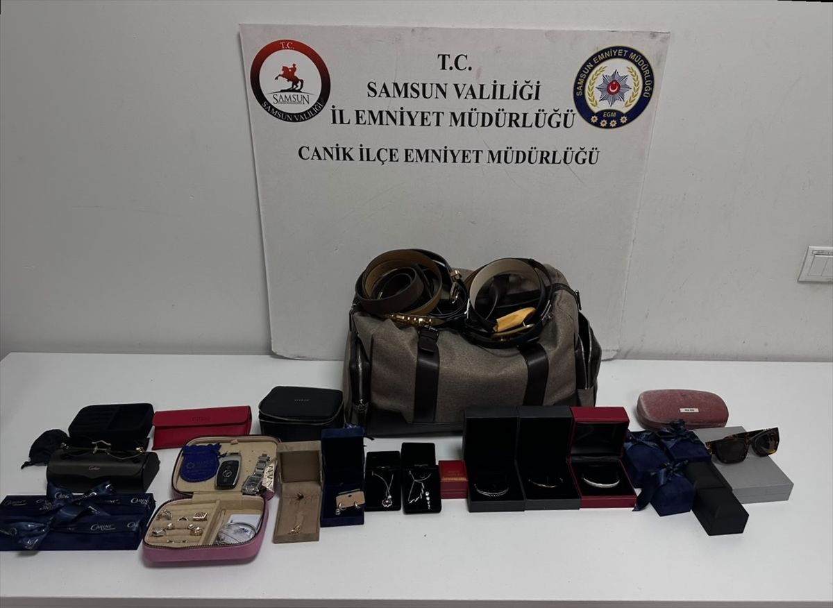 Samsun'da 6 milyon lira değerinde mücevher çalan şüpheli yakalandı