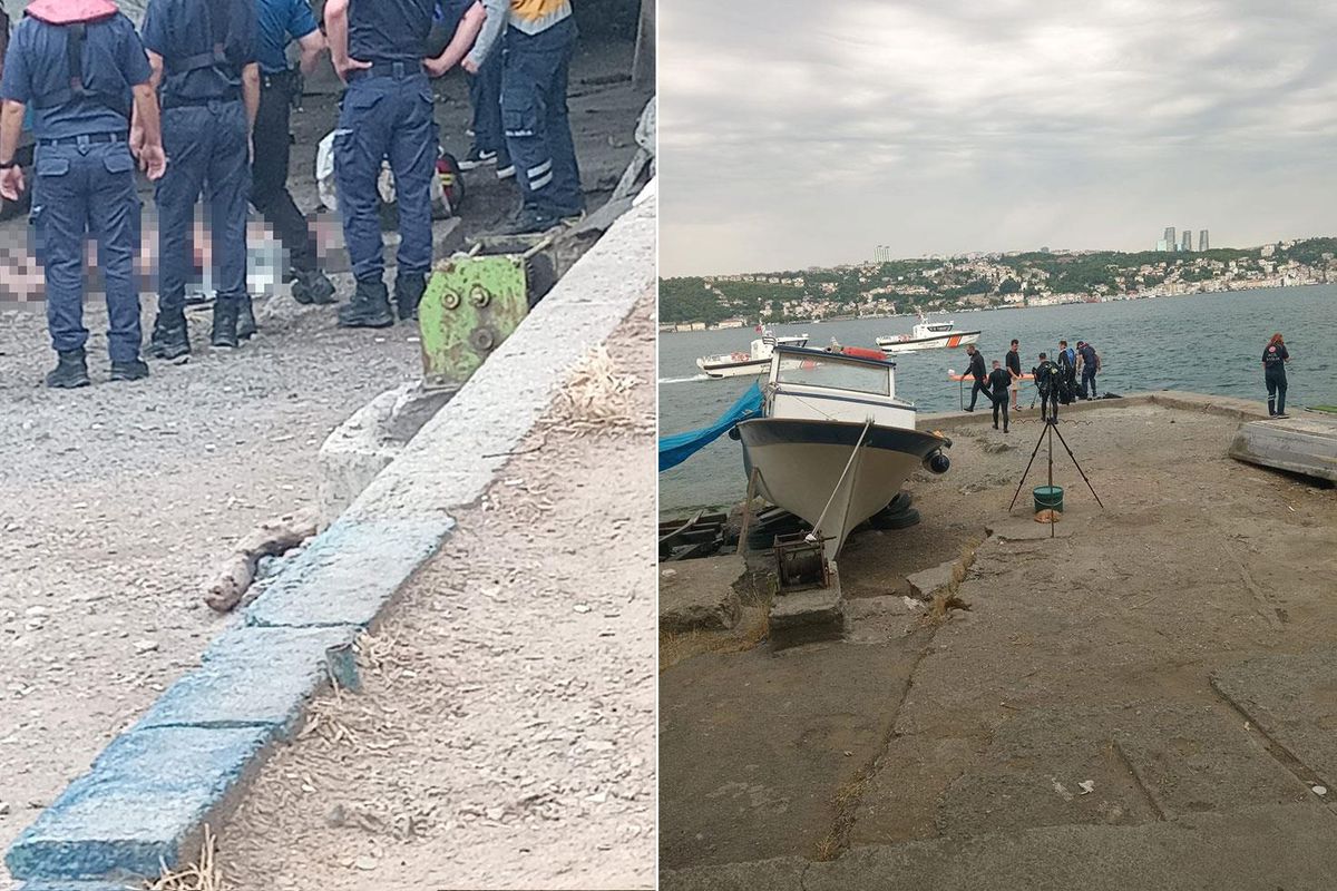 Midye toplamak için denize giren bir grup vatandaş cesetle karşılaştı
