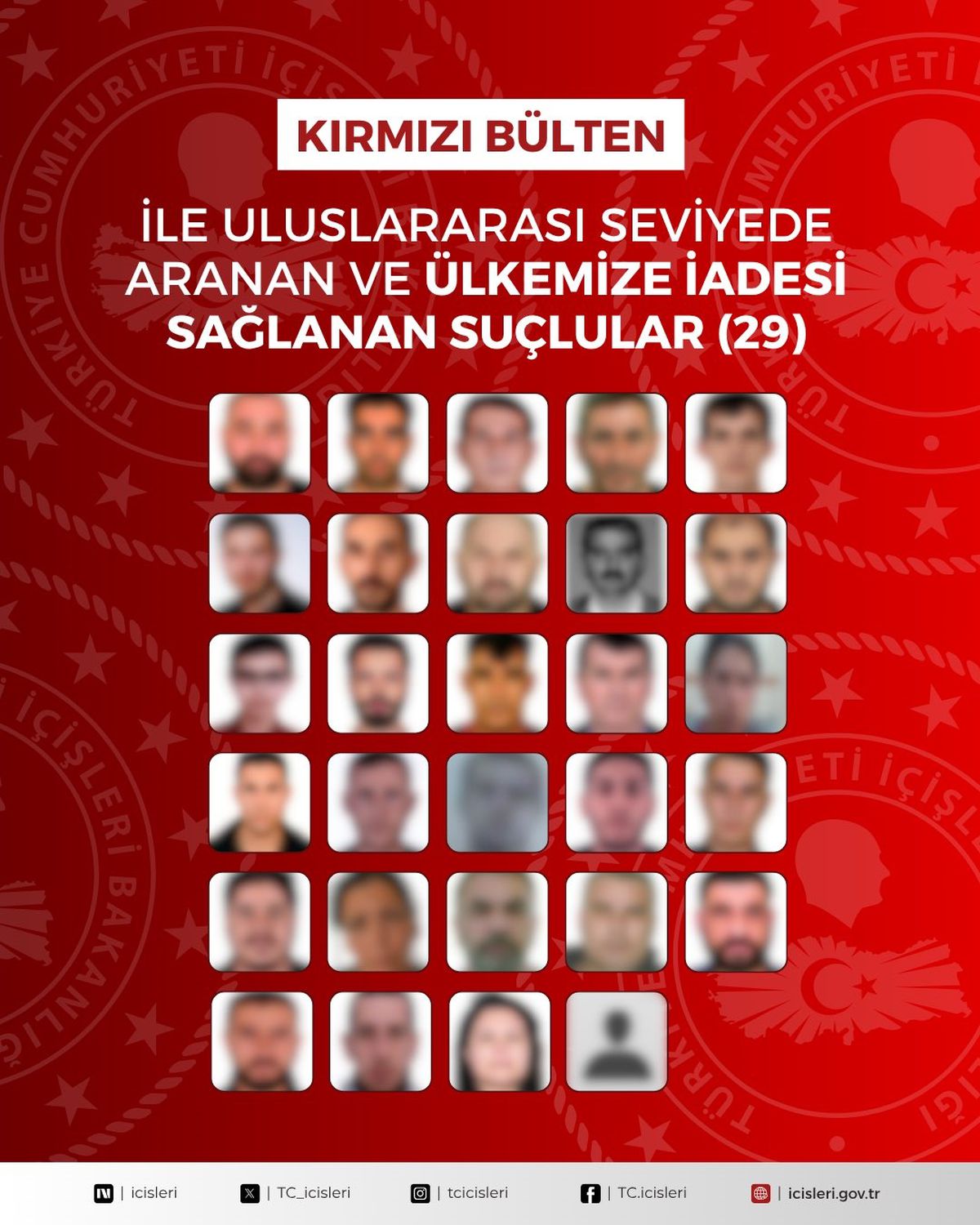 İçişleri Bakanlığı'ndan firari suçluların iadesi açıklaması