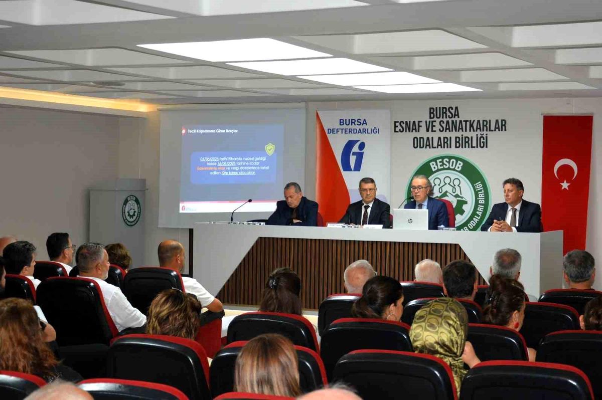 Bursa'da esnaflara vergi borçları için yapılandırma ve düşük faizli ödeme kolaylığı sağlandı.