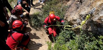 Çorum'da mağarada mahsur kaldığı ihbar edilen kişi için çalışmalara yeniden başlandı