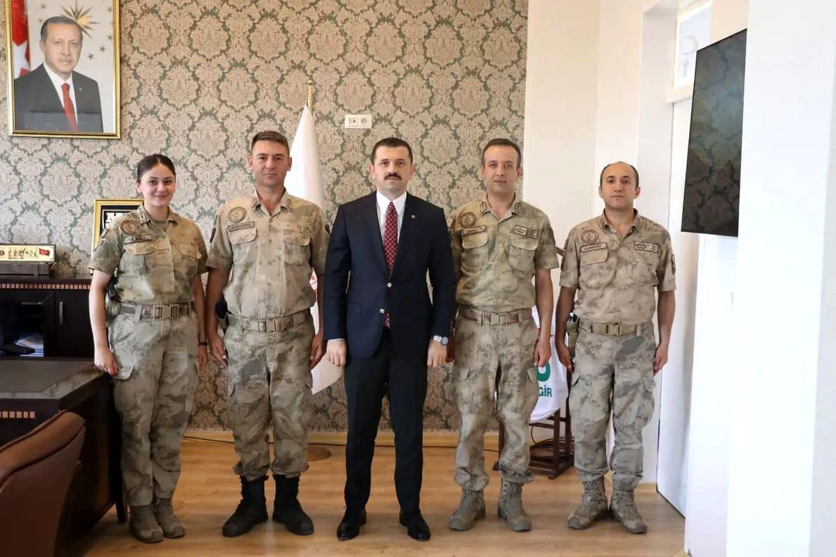 Kaymakam Ahmet Coşkun'dan tayin olan jandarma personeline teşekkür