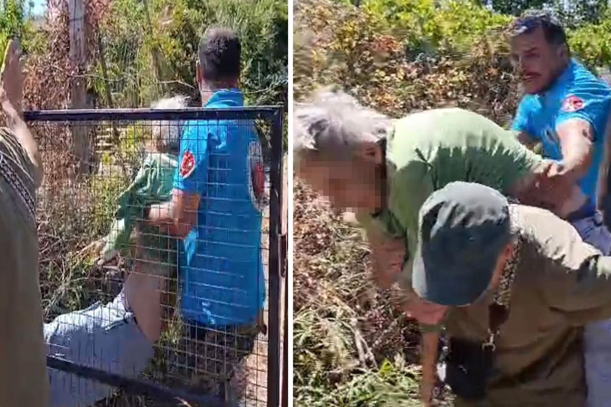 Kendini yakmak isteyen yaşlı kadın makilik alanı ateşe verdi