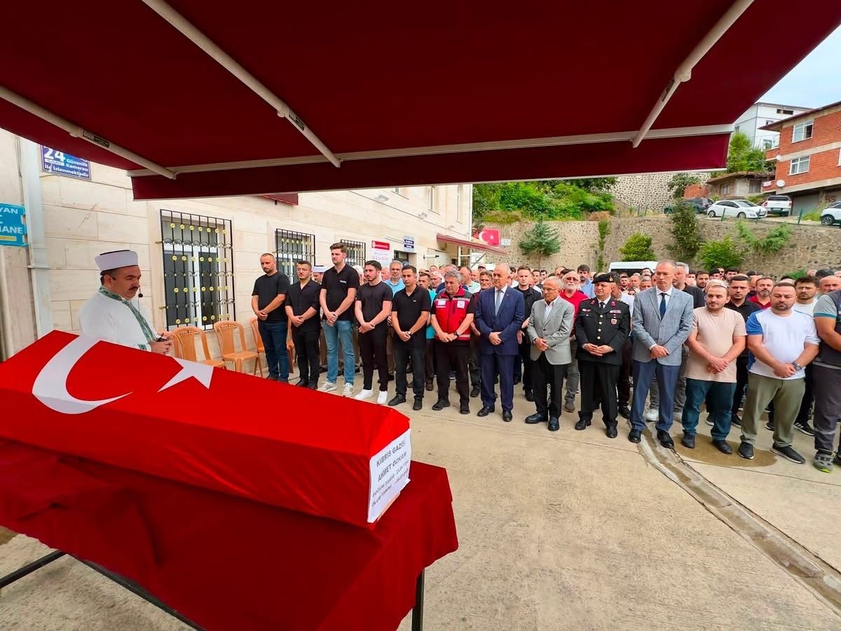 Kıbrıs gazisi Ahmet Özkan, Ordu'da son yolculuğuna uğurlandı
