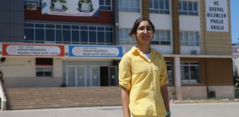 LGS'de 500 tam puan alan Aydınlı Sena, savcı olmayı hedefliyor