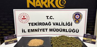Tekirdağ'da aracında uyuşturucu ele geçirilen zanlı tutuklandı