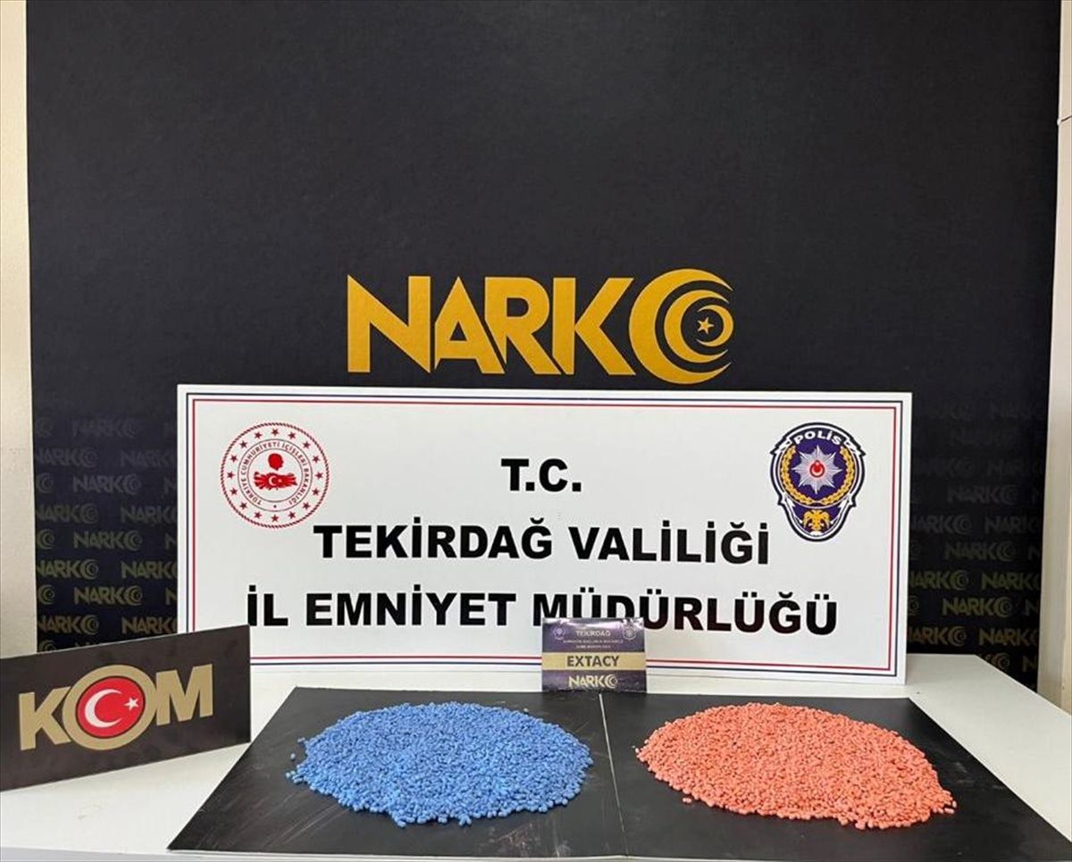 Tekirdağ'da uyuşturucuyla yakalanan 8 şüpheli gözaltına alındı