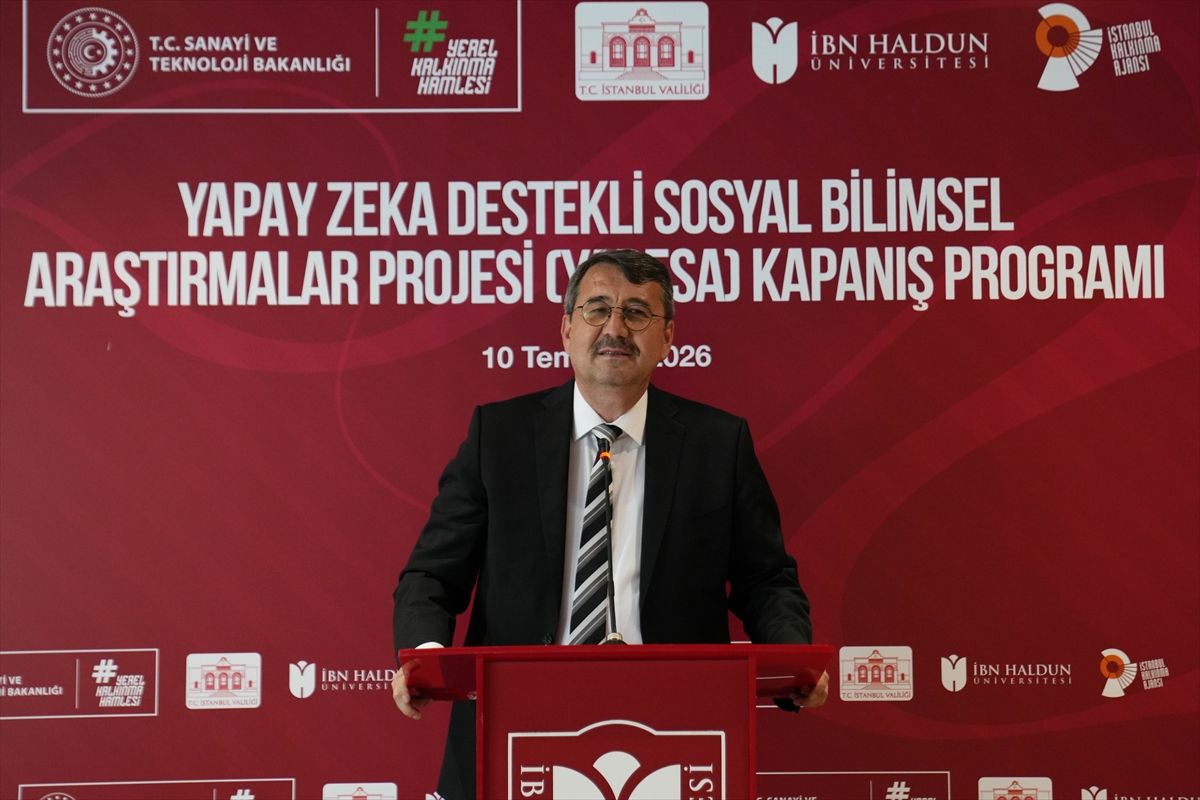 Yapay Zeka Destekli Sosyal Bilimsel Araştırmalar Projesi'nin kapanış programı yapıldı