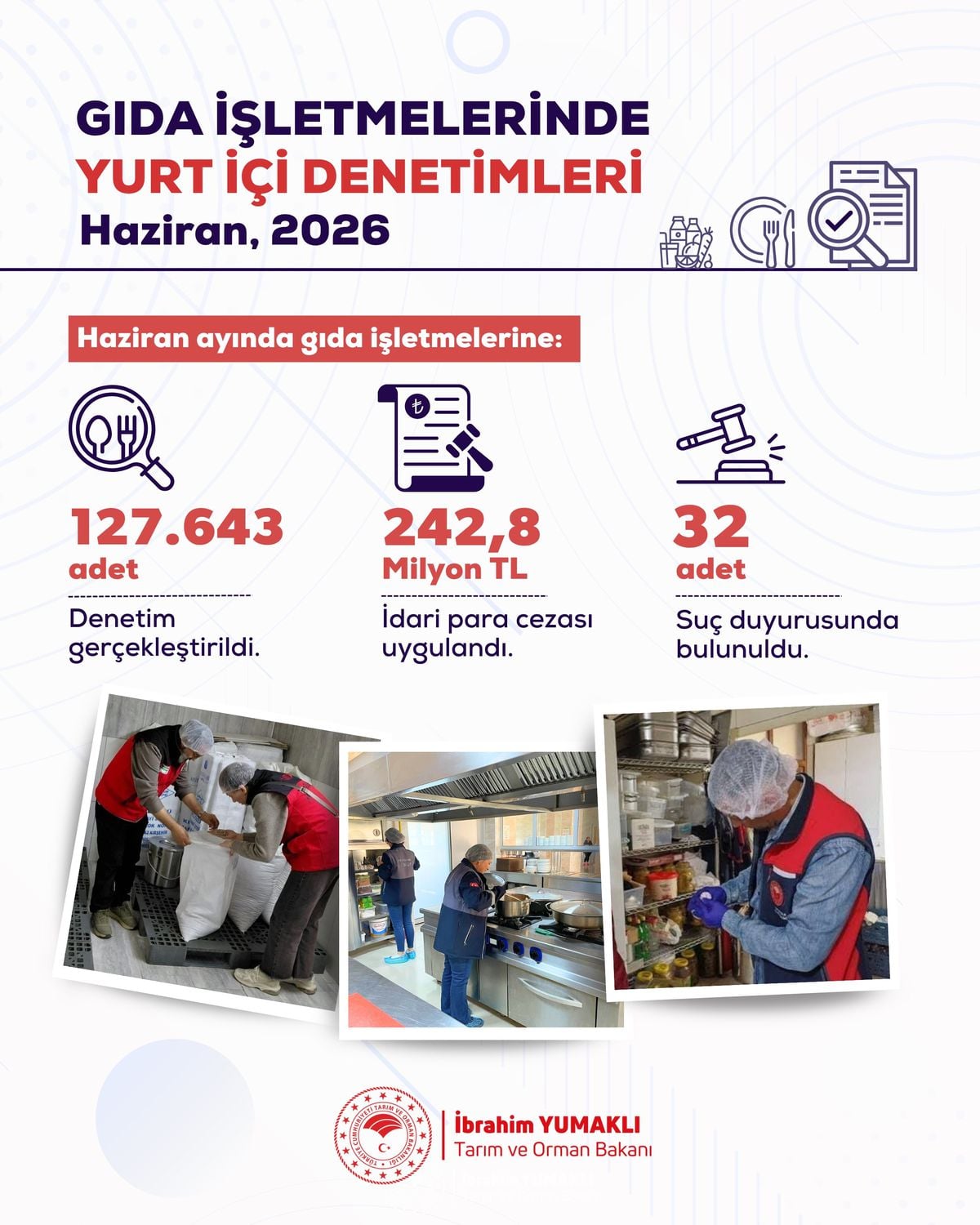 Tarım ve Orman Bakanı Yumaklı: 242,8 milyon lira idari para cezası uygulandı