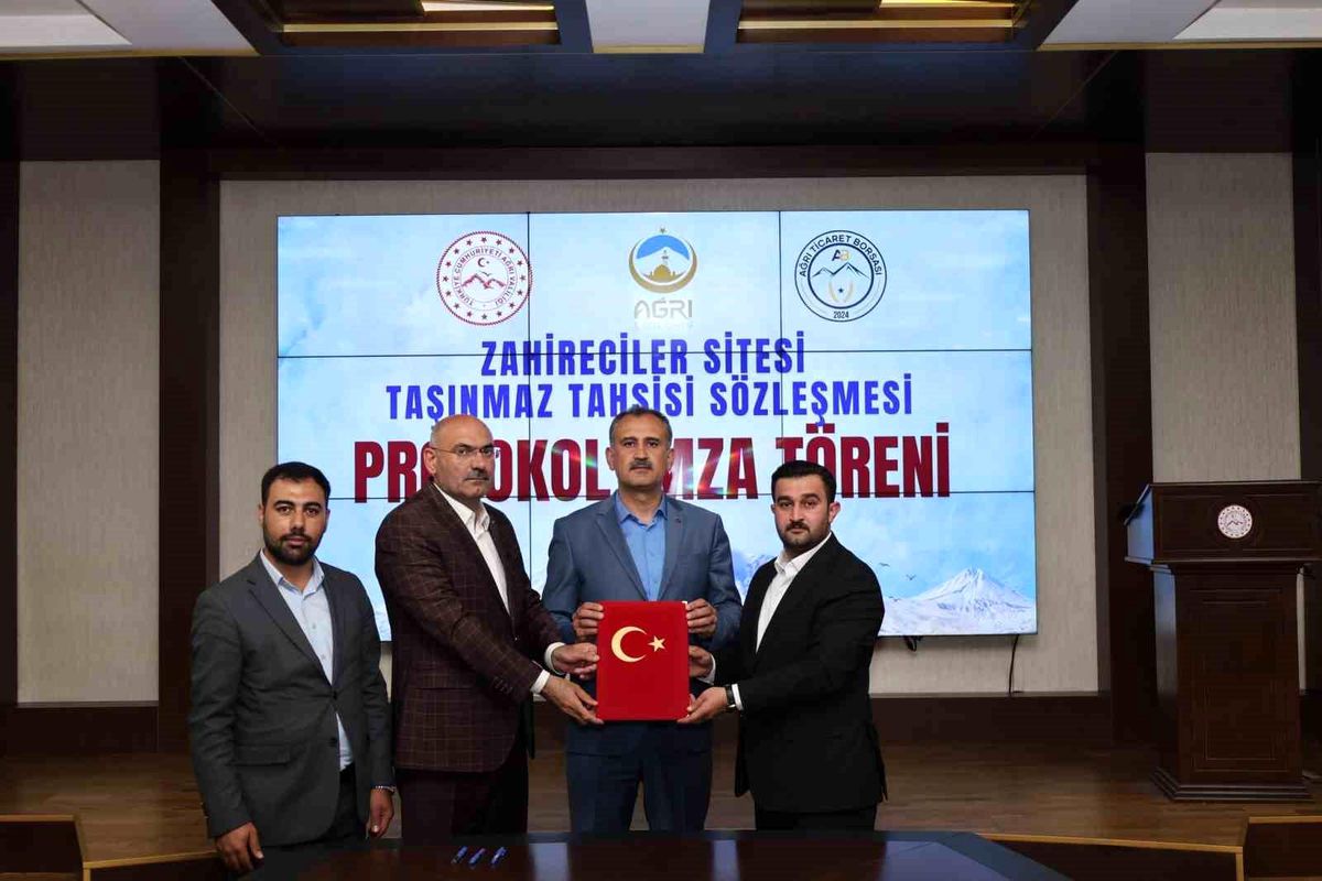 Ağrı'da zahirecilik sektörüne yönelik yatırım için taşınmaz tahsis edildi