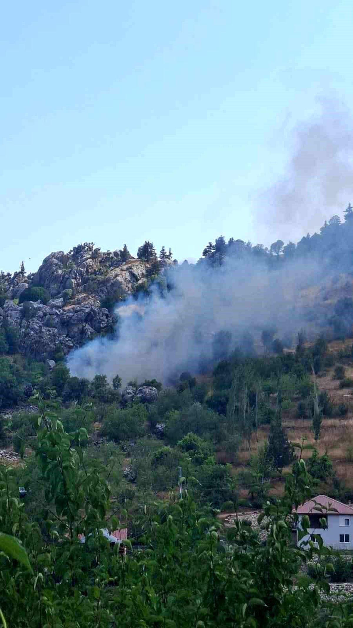 Alanya'da zirai alanda çıkan yangın söndürüldü