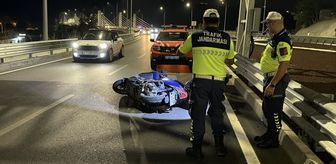 Antalya'da devrilen motosikletin sürücüsü öldü