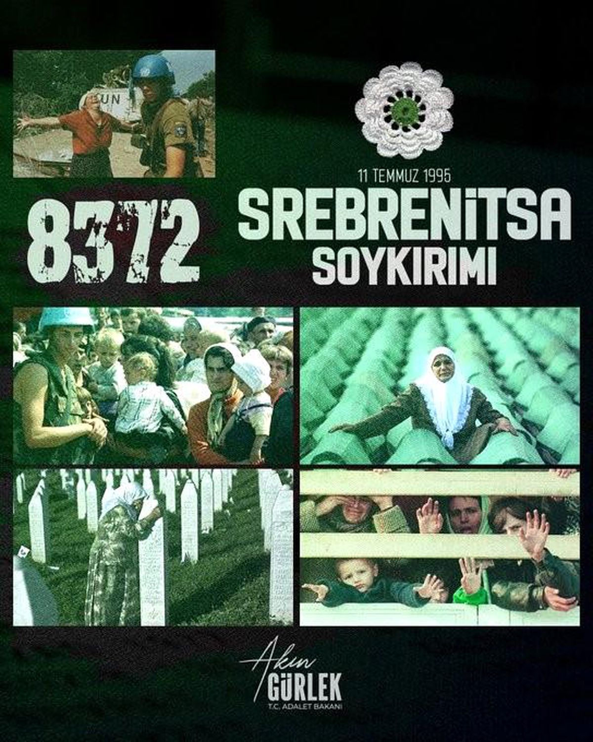 Adalet Bakanı Akın Gürlek'in Srebrenitsa Soykırımı açıklaması