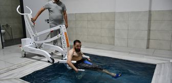 Batman'daki merkezde özel bireyler yüzme ve hidroterapi havuzlarından yararlanıyor