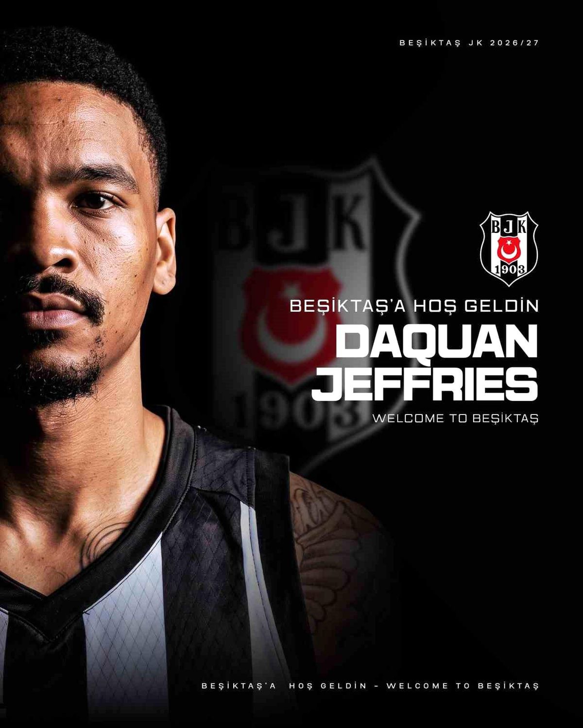 Beşiktaş Erkek Basketbol Takımı'nın yeni transferi DaQuan Jeffries