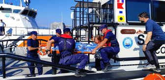 Fethiye açıklarında teknelerde yaralanan 2 kişiye tıbbi tahliye