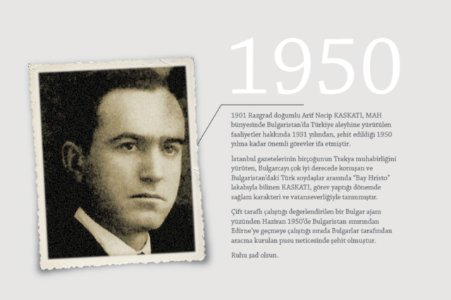 Photograph of martyr agent Arif Necip Kaskatı