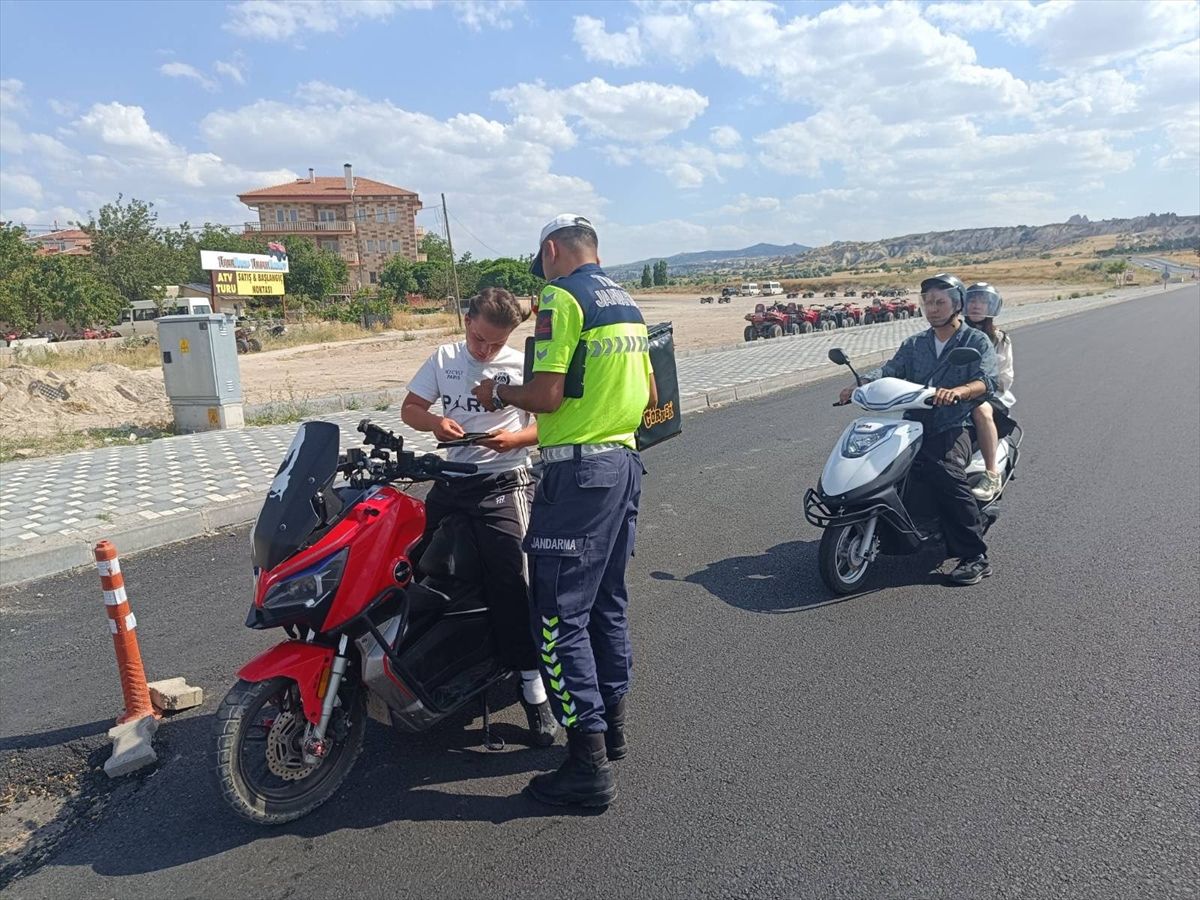 Nevşehir'de jandarma ekipleri ATV ve UTV denetimi yaptı