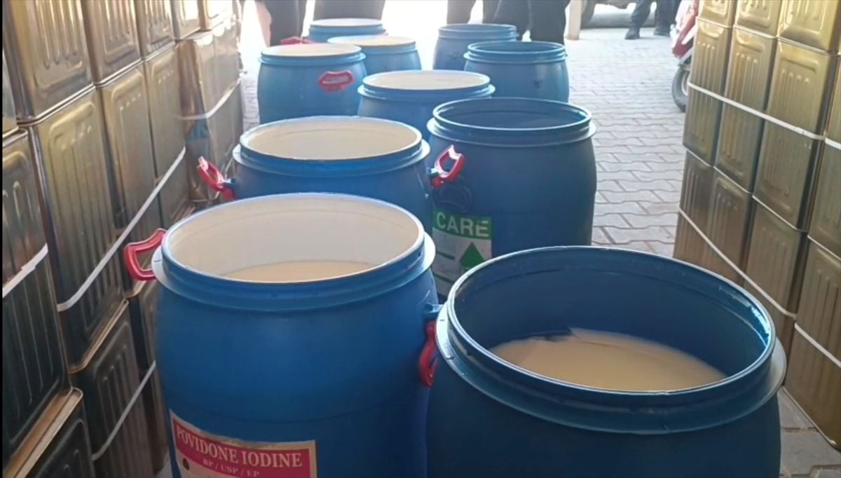 Şanlıurfa'da izlenebilirliği bulunmayan 400 kilogram sade yağa el konuldu