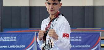 Tekvandoda şampiyon sporcular yetiştiren antrenör, şimdi de oğlunu Avrupa Şampiyonası'na hazırlıyor