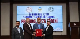 Ağrı'da zahirecilik sektörü için taşınmaz tahsis sözleşmesi imzalandı