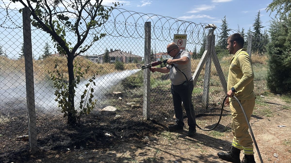 Edirne'de otluk alanda çıkan yangın söndürüldü, itfaiye ve orman ekipleri çalıştı.