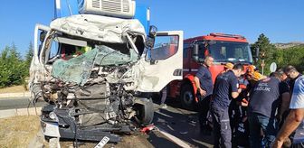 Elazığ'da iki tırın çarpıştığı kazada 1 kişi yaralandı