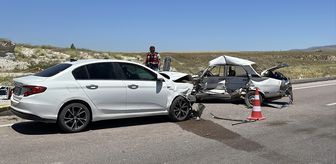 Kayseri'de iki otomobilin çarpıştığı kazada 1 kişi öldü
