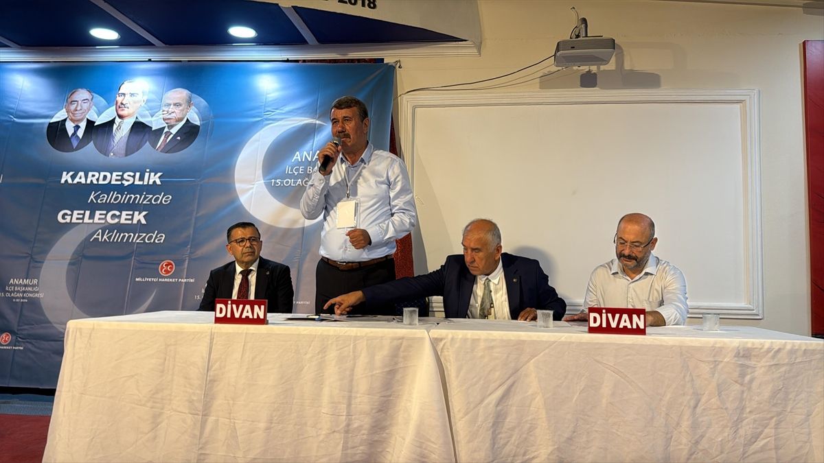 MHP Anamur İlçe Başkanı Mehmet Yayla yeniden görevine seçildi