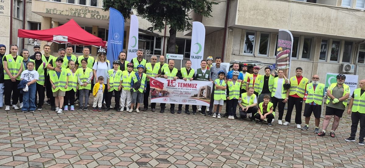 Vakfıkebir'de 15 Temmuz anısına bisiklet turu düzenlendi