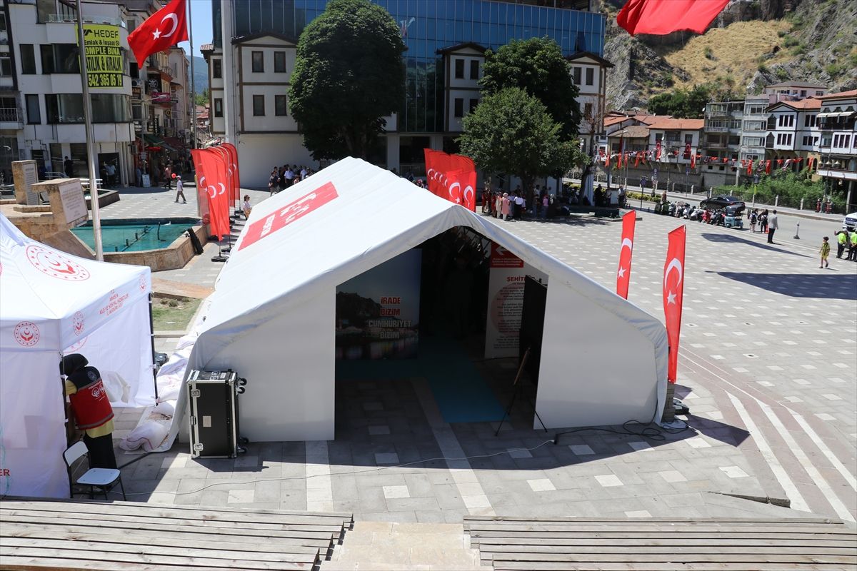 Amasya'da 15 Temmuz Anma Çadırı Açıldı