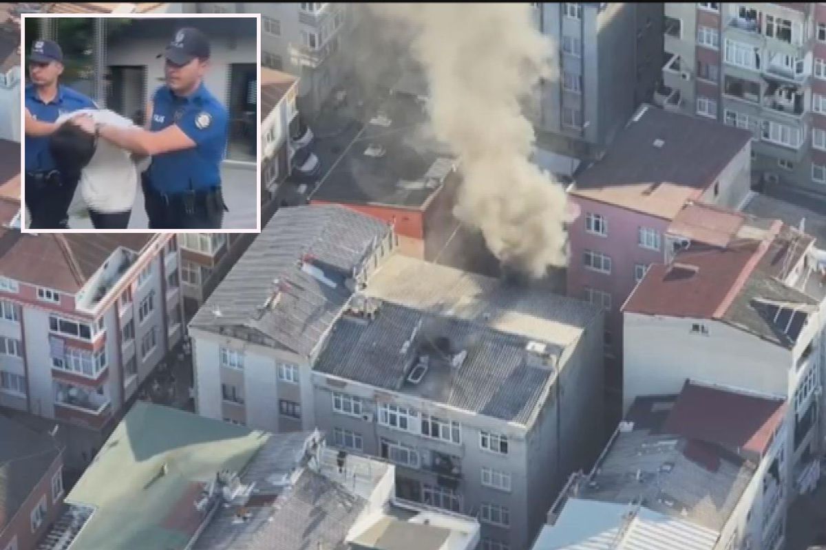 Annesinden para alamayınca evi ateşe verip kaçan kundakçı yakalandı