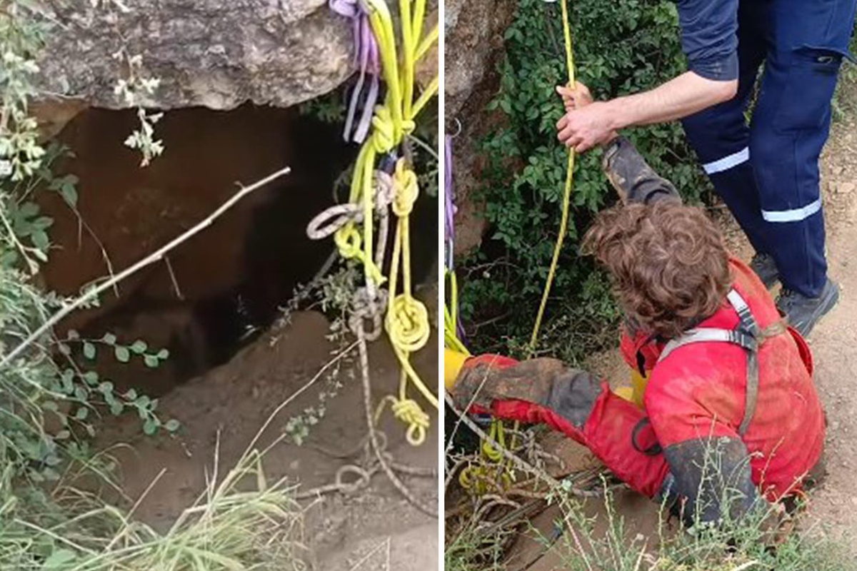 Mağarada bulunan cesedi, yoğun metan gazından dolayı çıkarılamadı