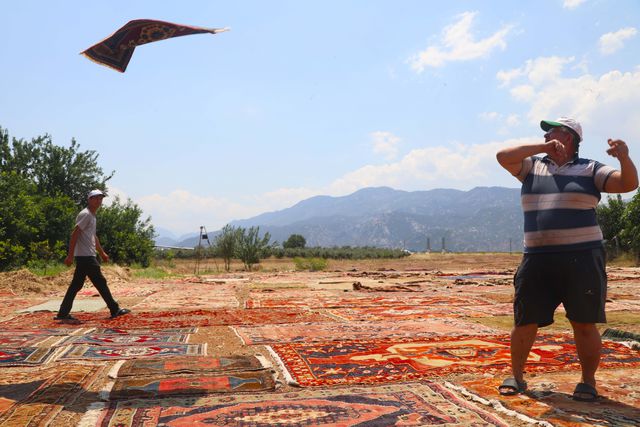 Old Carpets Gain Value Under Antalya's Sun