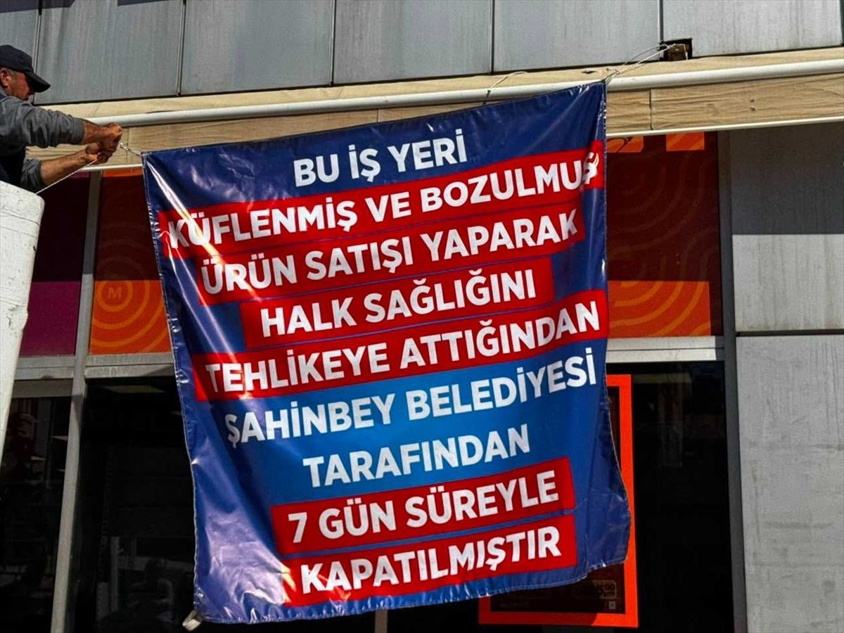 Gaziantep'te son kullanma tarihi geçmiş ürün satan markete kapatma cezası