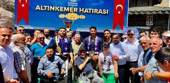 Kırkpınar başpehlivanı Erkan Taş'a Sinop'un Durağan ilçesinde coşkulu karşılama